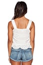 view 3 of 3 Casablanca Crop Top in White
