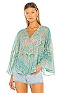 view 1 of 4 Farrah Blouse in Aqua