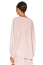 view 3 of 4 Dolly Blouse in Ditsy Pink