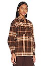 view 3 of 5 Basecamp Flannel in Chocolate