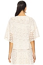 view 3 of 4 Lux Lisbon Lace Blouse in Vintage Cream