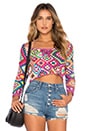 view 1 of 3 Carnaby Crochet Crop in Multi