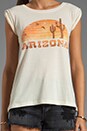 view 3 of 4 Arizona Sunset Roadtrip Tee in Cream