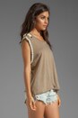 view 2 of 5 Hanalei Cowrie Shell Tee in Khaki