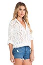view 2 of 5 White Dove Lace Blouse in White