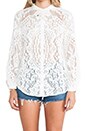 view 4 of 5 White Dove Lace Blouse in White