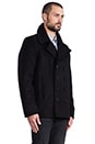 view 3 of 6 Dugan Pea Coat in Black
