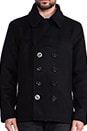 view 5 of 6 Dugan Pea Coat in Black