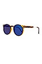 view 2 of 3 Post Punk in Tortoise Shell & Blue Mirror