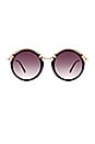 view 1 of 3 LUNETTES DE SOLEIL A-TEEN in Black & Gold & Black