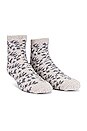 view 1 of 2 COZY ソックス in Grey Leopard