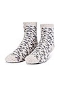 view 2 of 2 COZY ソックス in Grey Leopard