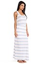 view 2 of 5 Striped Empire Waist Maxi Dress in White