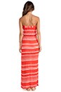view 4 of 5 Safari Stripe Strapless Maxi Dress in Paprika