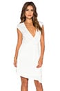 view 1 of 4 ROBE COURTE WRAP FRONT in White