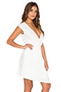 view 2 of 4 ROBE COURTE WRAP FRONT in White