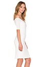 view 2 of 4 2x1 Rib Bodycon Dress in White