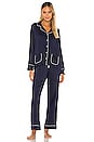 view 1 of 3 Notch Collar PJ Set in Midnight Navy