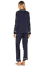 view 3 of 3 Notch Collar PJ Set in Midnight Navy