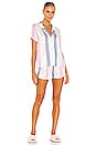 view 1 of 3 PYJAMA SHORTIE in Blue Island Stripe