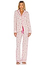 view 1 of 3 Notch Collar Pajama Set in Love Is Splendid