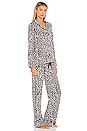 view 2 of 3 Notch Collar Pajama Set in Distressed Winter Animal