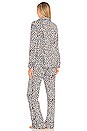 view 3 of 3 Notch Collar Pajama Set in Distressed Winter Animal