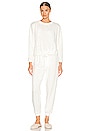view 1 of 3 Ellie Cable Knit Two Piece PJ Set in Ivory