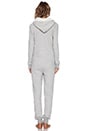 view 3 of 3 Long Sleeve Hooded Romper in Medium Grey Heather in Medium Heather Grey
