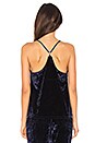view 3 of 4 Crushed Velvet Cami in Midnight Navy