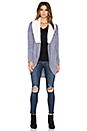 view 1 of 3 FAUX SHERPA 가디건 in Heather Grey Natural