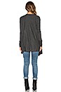 view 3 of 3 Alcove Double Face Jersey Waterfall Cardigan in Charcoal
