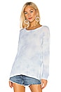 view 1 of 4 Cloud Wash Pullover in Periwinkle & White