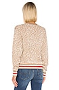 view 3 of 4 ПУЛОВЕР LEO in Camel, Heather Oatmeal & True Red Stripe