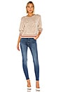 view 4 of 4 ПУЛОВЕР LEO in Camel, Heather Oatmeal & True Red Stripe