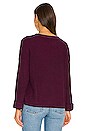 view 3 of 4 Shea Sweater Mix Pullover in Black Cherry