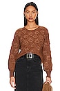 view 1 of 4 Floral Margo Sweater in Walnut