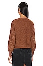 view 3 of 4 Floral Margo Sweater in Walnut
