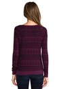 view 3 of 5 Fair Isle Sweatshirt in Eggplant