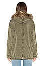 view 3 of 4 Dune Faux Fur Jacket in Vintage Army