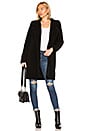 view 1 of 3 Faux Sherpa Long Cardigan in Black