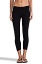 view 1 of 6 Modal Lycra Cropped Legging in Black