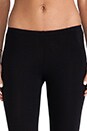 view 4 of 6 Modal Lycra Cropped Legging in Black