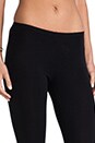 view 5 of 6 Modal Lycra Cropped Legging in Black