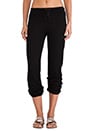 view 1 of 6 Soft Melange French Terry Sweatpant in Black