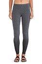 view 1 of 3 Coated French Terry Legging in Charcoal