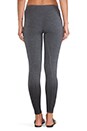 view 3 of 3 Coated French Terry Legging in Charcoal