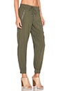view 2 of 3 Rayon Voile Jogger Pant in Dusty Olive