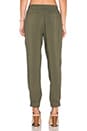 view 3 of 3 Rayon Voile Jogger Pant in Dusty Olive