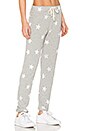 view 2 of 4 Ashbury Star Print Sweatpant in Heather Grey